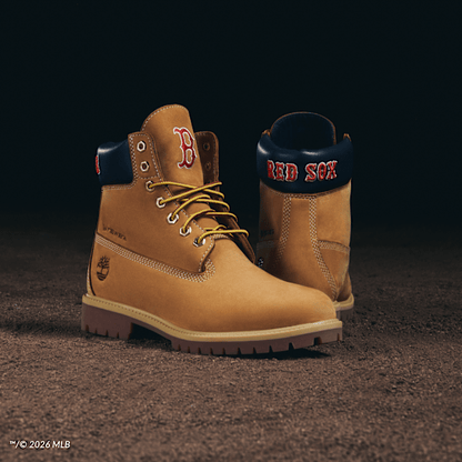 Timberland X New Era Red Sox 6-Inch Waterproof Boot Wheat Red Sox Men'S