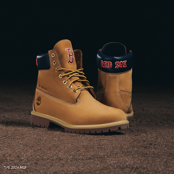 Timberland X New Era Red Sox 6-Inch Waterproof Boot Wheat Red Sox Men'S