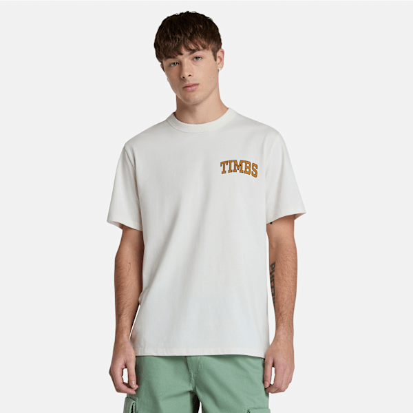 Timberland Timbs Graphic Short Sleevet-Shirt Vintage White Men'S
