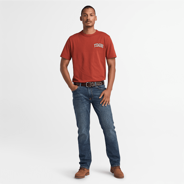 Timberland Timbs Graphic Short Sleevet-Shirt Burnt Henna Men'S