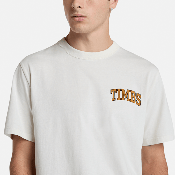 Timberland Timbs Graphic Short Sleevet-Shirt Vintage White Men'S