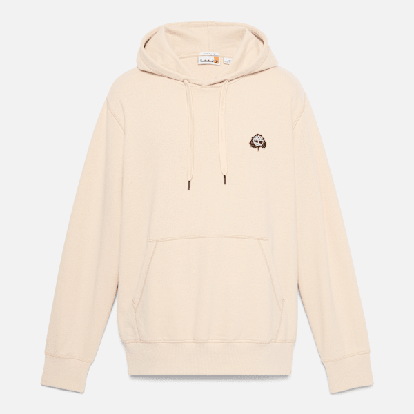 Timberland Tree Logo Patch Hoodie Light Beige Men'S