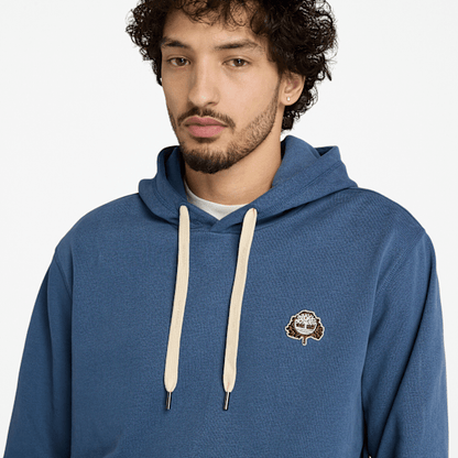 Timberland Tree Logo Patch Hoodie Dark Blue Men'S