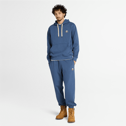 Timberland Tree Logo Patch Hoodie Dark Blue Men'S
