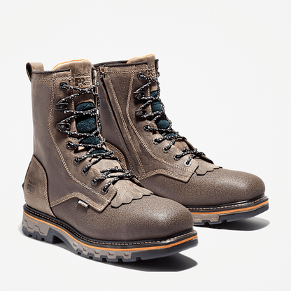 Timberland True Grit 8" Composite Toe Waterproof Work Boot Turkish Coffee Brown Men'S
