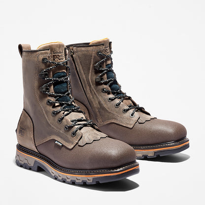Timberland Men'S True Grit 8" Composite Toe Waterproof Work Boot Turkish Coffee Brown