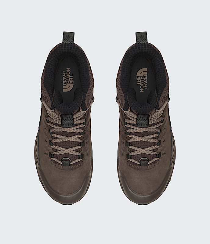 The North Face Mens Vectiv Fastpack Insulated Waterproof Shoes Demitasse Brown
