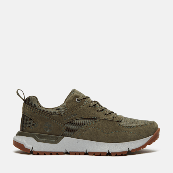 Timberland Voyager Park Low Lace-Up Sneaker Dark Green Mesh Men'S