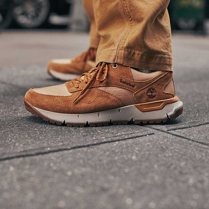 Timberland Men'S Voyager Park Low Lace-Up Sneaker Wheat Mesh