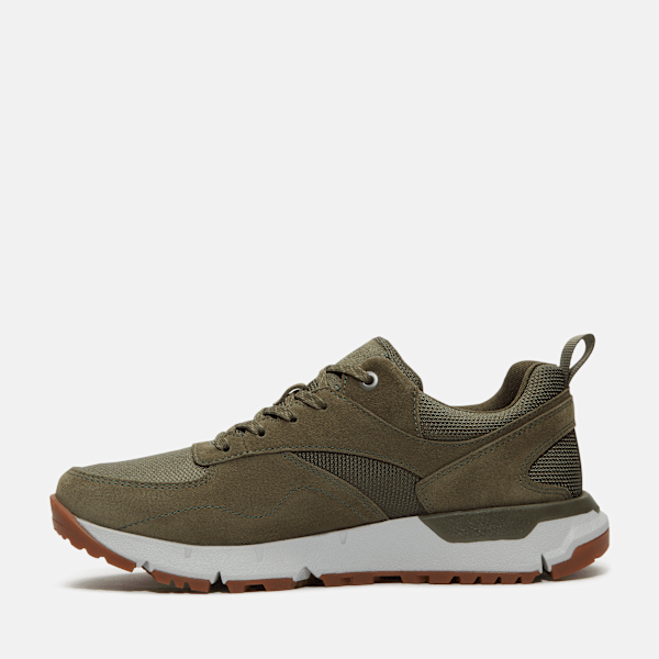 Timberland Voyager Park Low Lace-Up Sneaker Dark Green Mesh Men'S