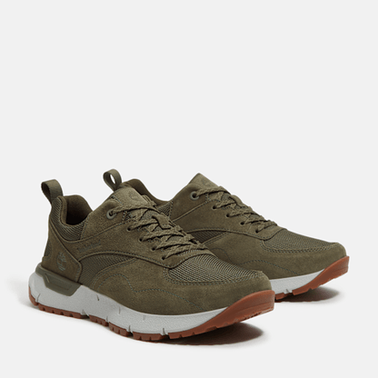 Timberland Voyager Park Low Lace-Up Sneaker Dark Green Mesh Men'S