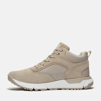 Timberland Voyager Park Mid Lace-Up Sneaker Light Taupe Suede Men'S