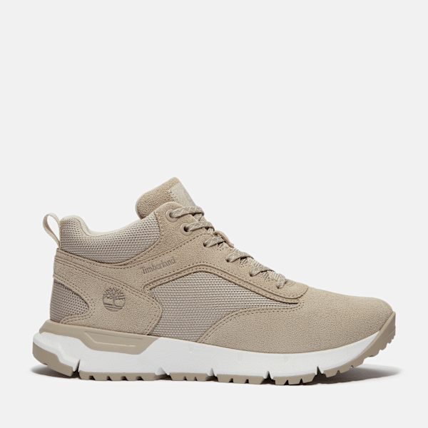 Timberland Voyager Park Mid Lace-Up Sneaker Light Taupe Suede Men'S