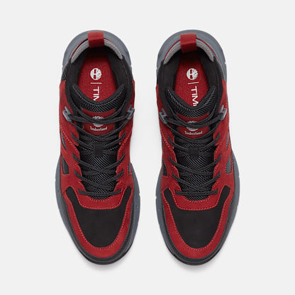 Timberland Voyager Valley Sneaker Black Nubuck/Red Men'S