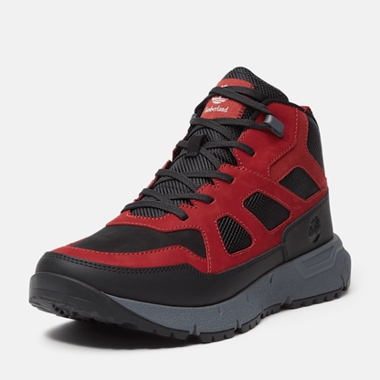Timberland Voyager Valley Sneaker Black Nubuck/Red Men'S
