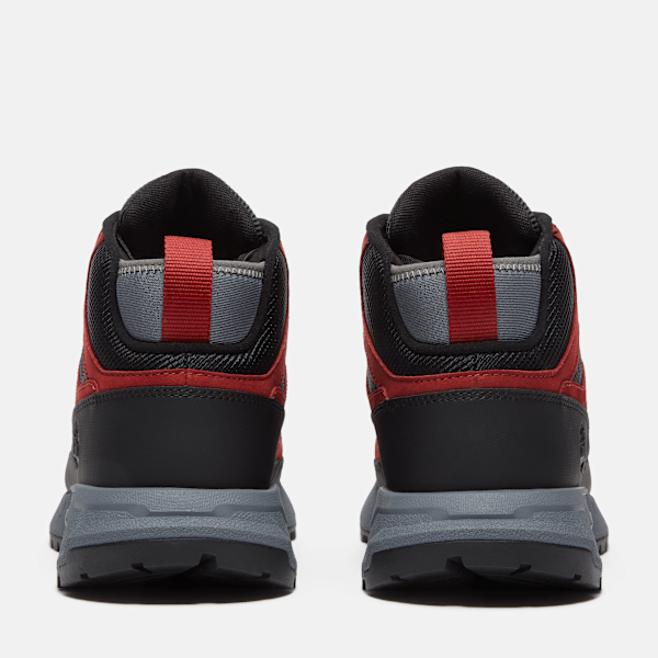 Timberland Voyager Valley Sneaker Black Nubuck/Red Men'S