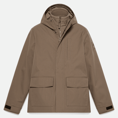 Timberland Water-Resistant 3-In-1 Hooded Jacket Chocolate Chip Men'S