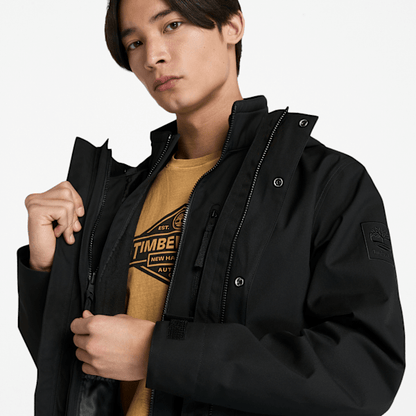 Timberland Water-Resistant 3-In-1 Hooded Jacket Black Men'S