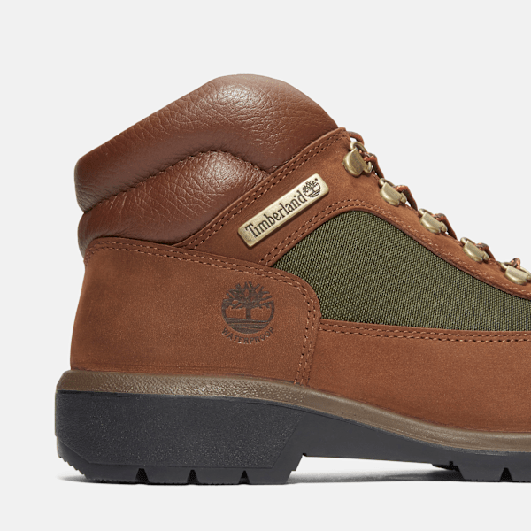 Timberland Waterproof Field Boot Dark Brown Nubuck Men'S
