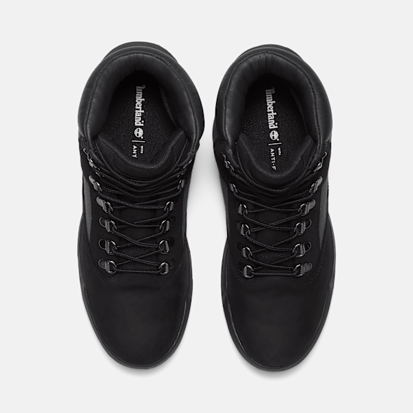 Timberland Waterproof Mid Field Boot Black Nubuck Men'S