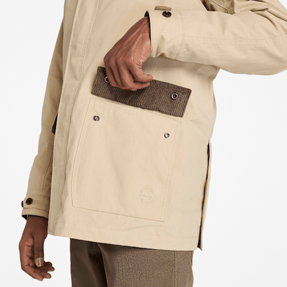 Timberland Wenham Waterproof Barn Coat Safari Brown Men'S