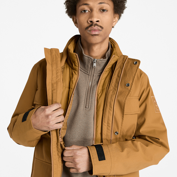 Timberland Weston Water Resistant 3-In-1 Field Jacket Dark Brown Men'S