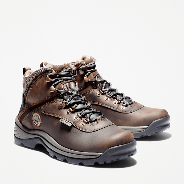Timberland White Ledge Mid Waterproof Hiking Boot Brown Men'S