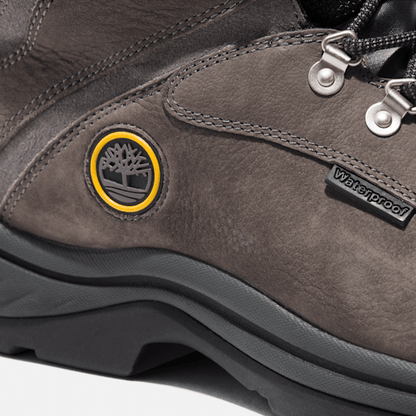 Timberland White Ledge Mid Waterproof Hiking Boot Castle Grey Men'S