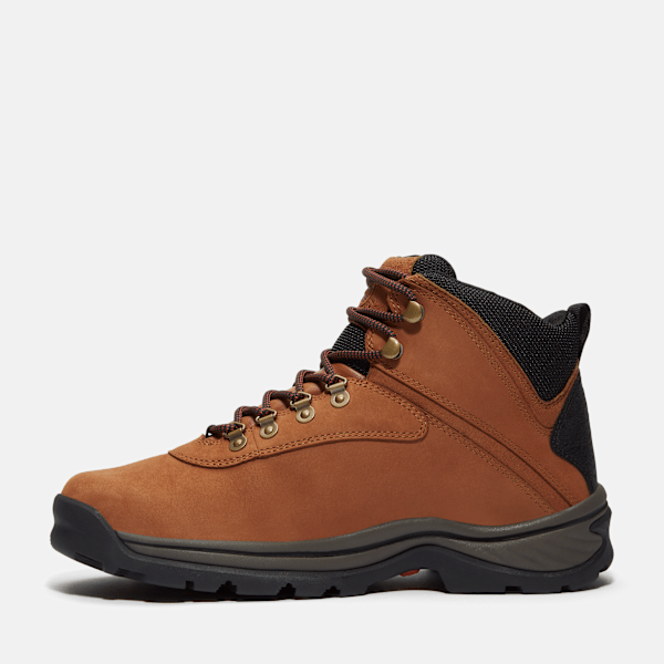 Timberland White Ledge Waterproof Hiking Boot Rust Nubuck Men'S