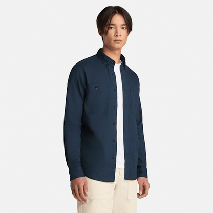 Timberland Windham Twill Shirt Dark Sapphire Men'S