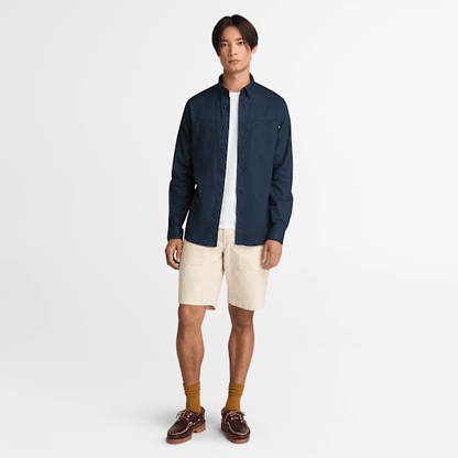 Timberland Windham Twill Shirt Dark Sapphire Men'S