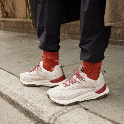 Timberland Year Of The Snake Motion Access Waterproof Sneaker Light Taupe Mesh/Dark Red Men'S