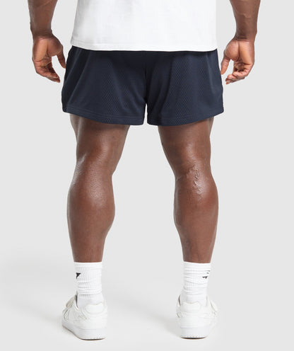 Gymshark Lifting Mesh 5" Shorts Heavy Blue