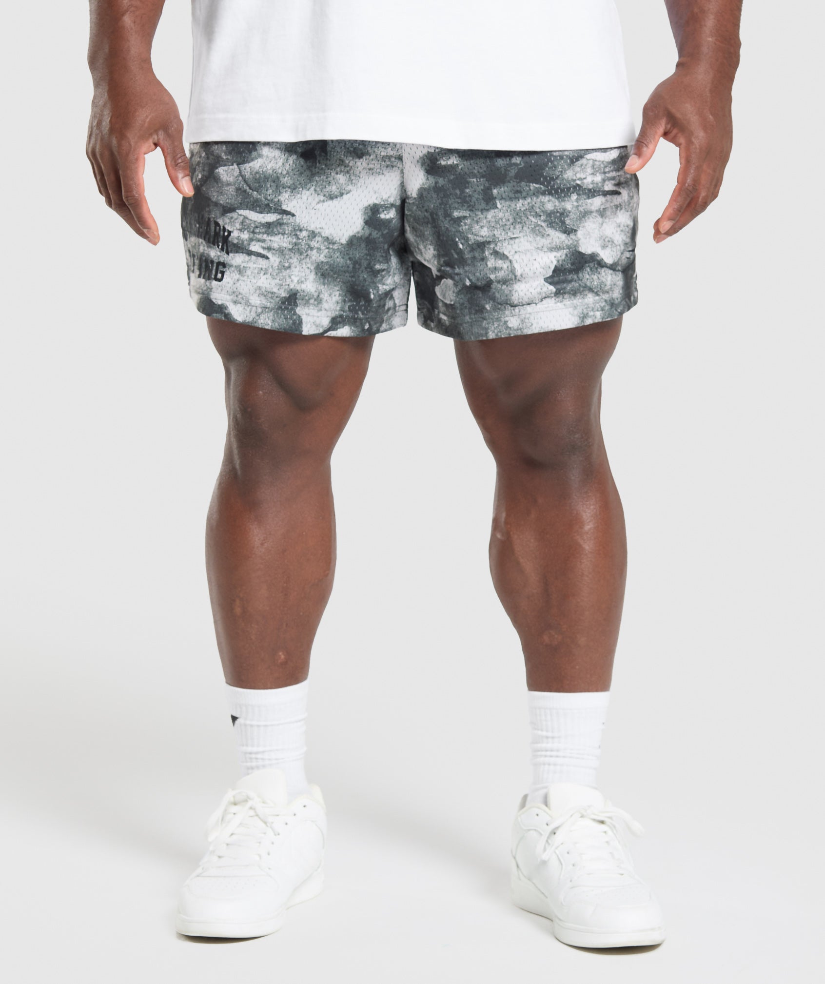 Gymshark Lifting Mesh 5" Shorts Metal Grey