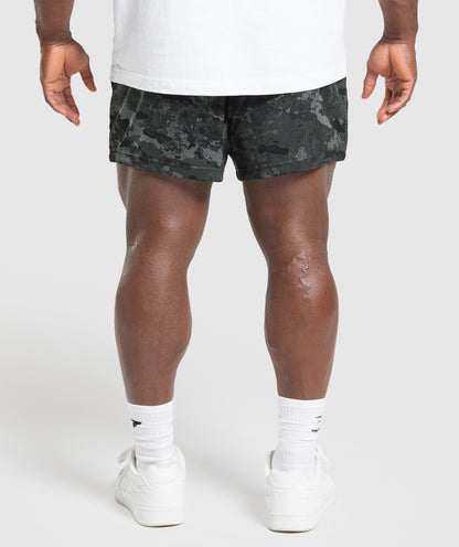 Gymshark Lifting Mesh 5" Shorts Graphite Grey