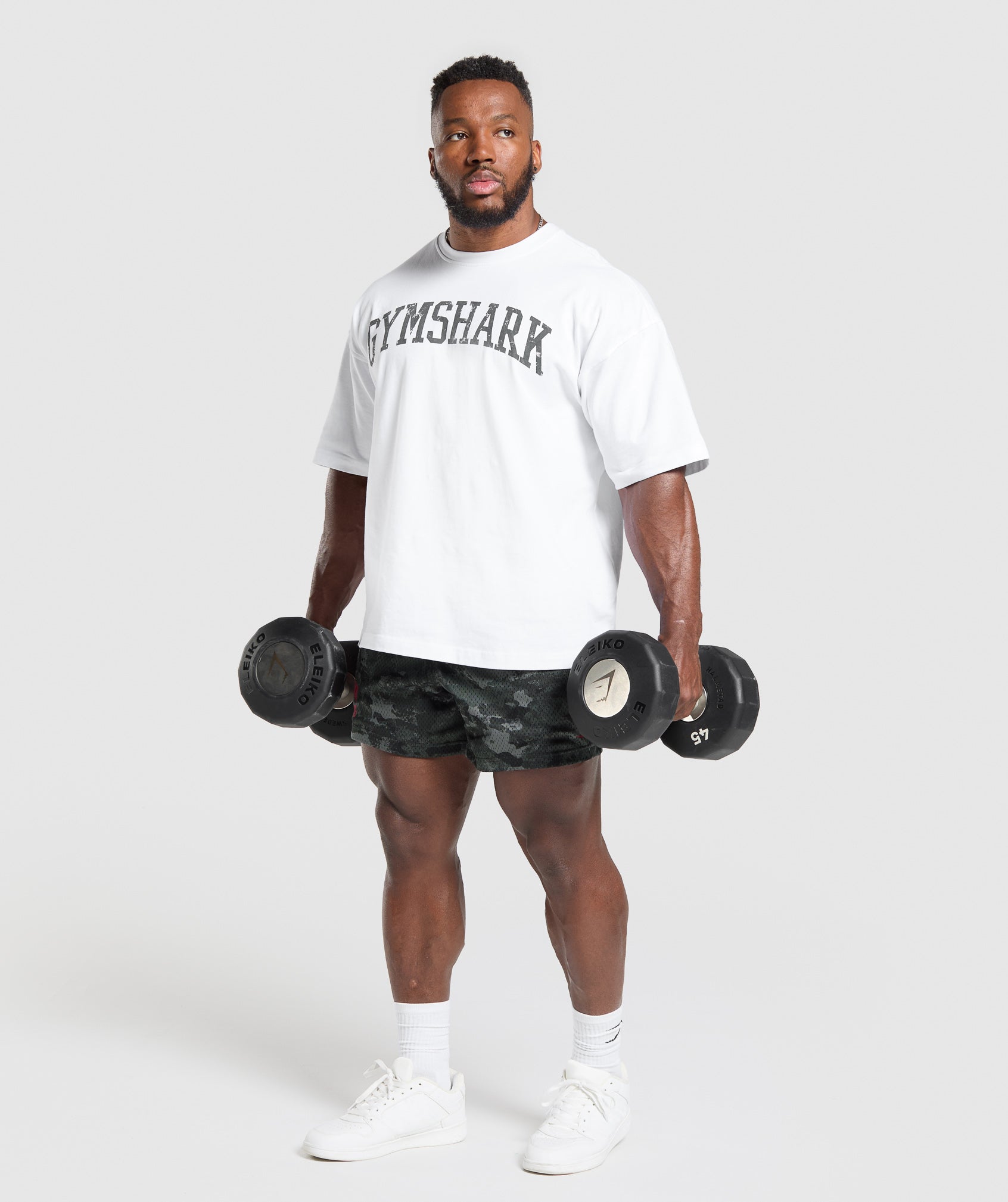 Gymshark Lifting Mesh 5" Shorts Graphite Grey