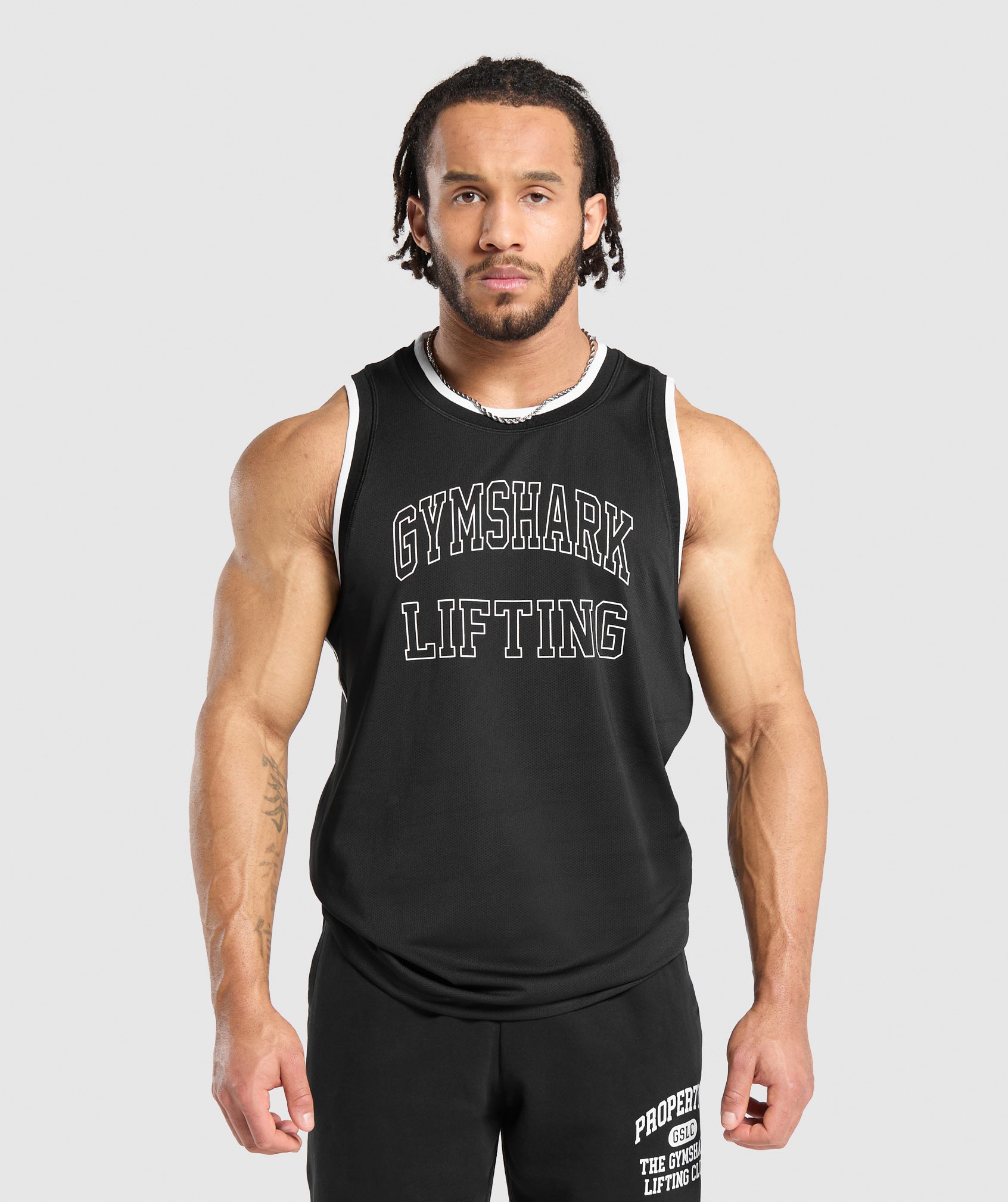 Gymshark Mesh Tank Black