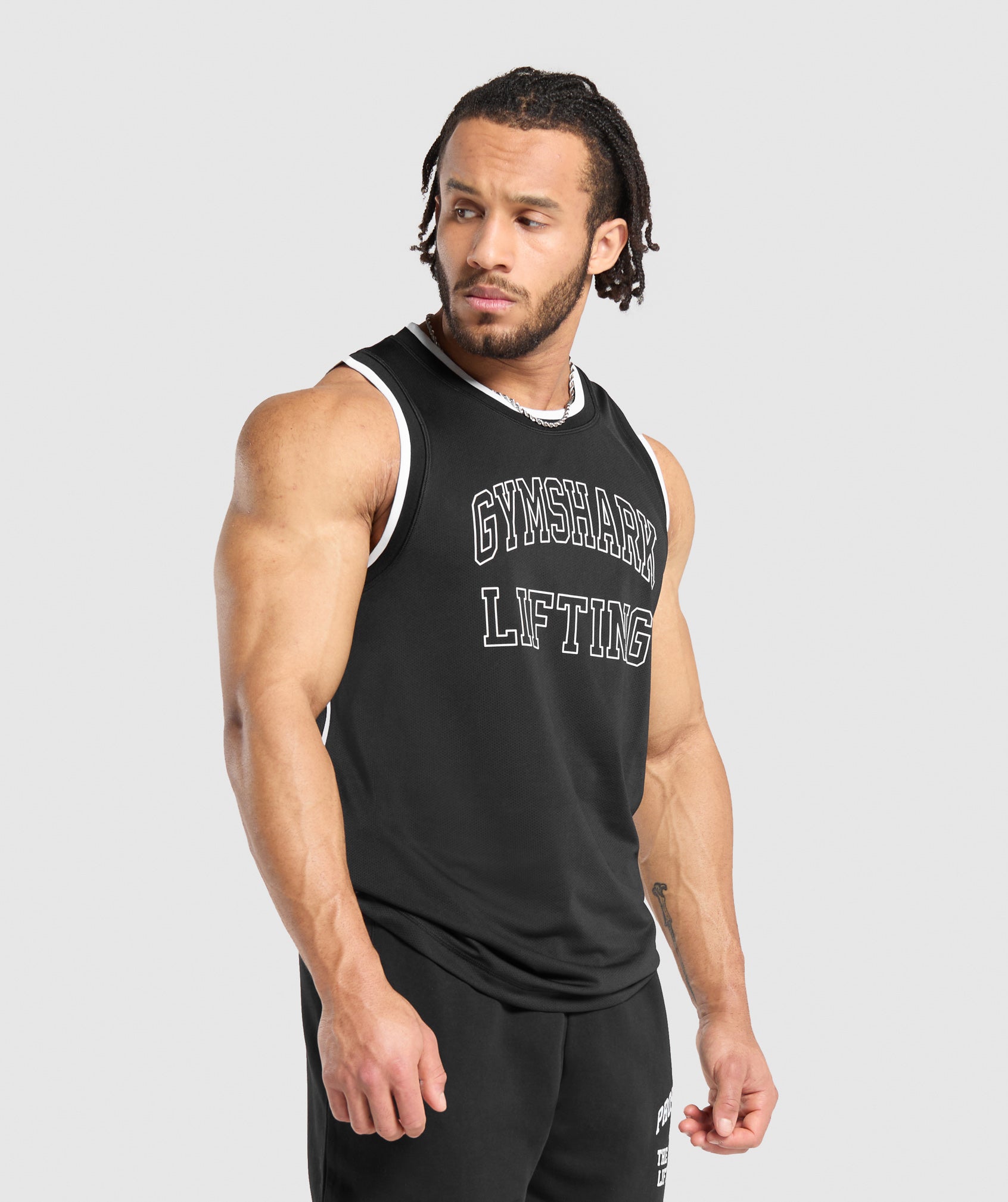 Gymshark Mesh Tank Black