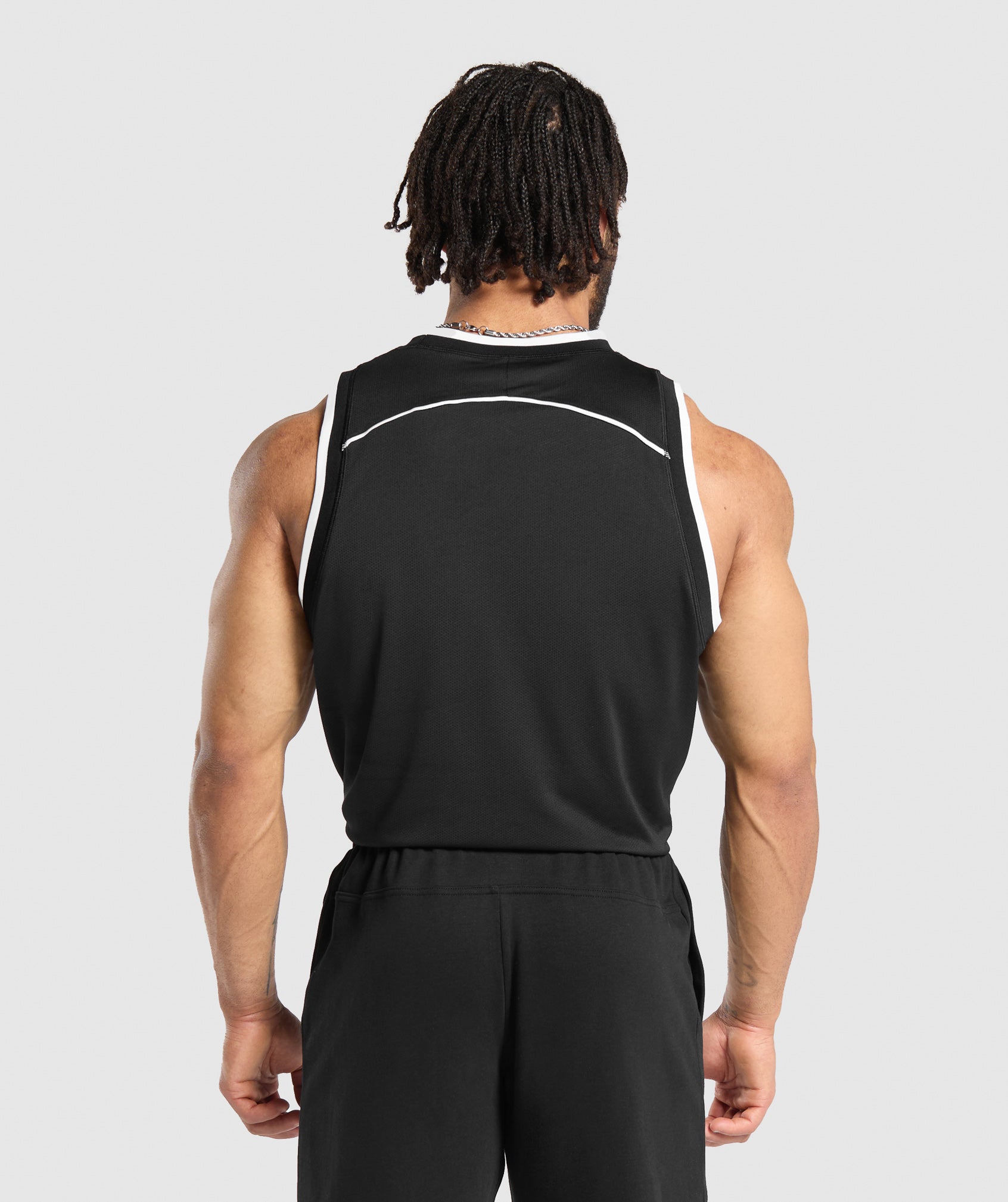 Gymshark Mesh Tank Black