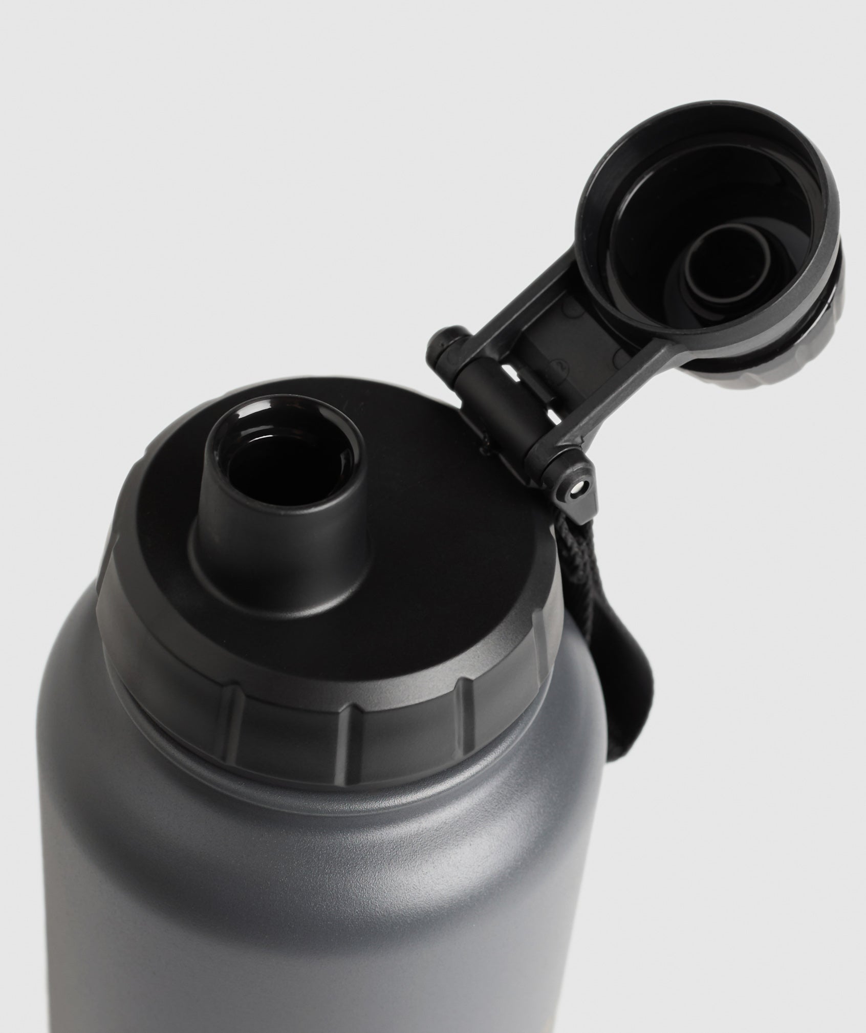 Gymshark Metal Insulated Bottle 1L Onyx Grey