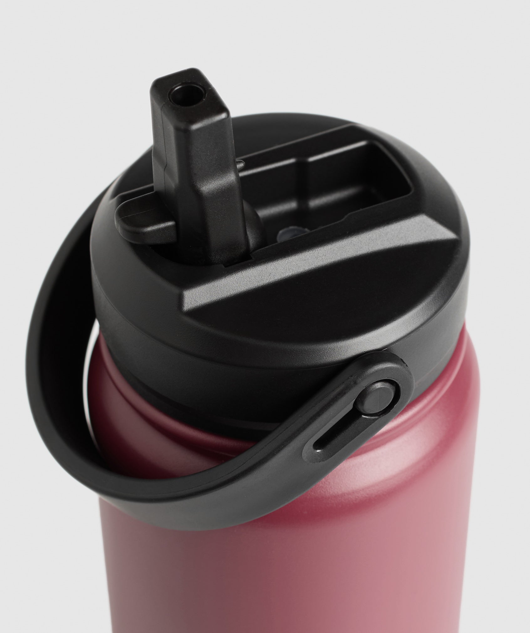 Gymshark Metal Insulated Straw Bottle 24Oz Washed Berry Pink