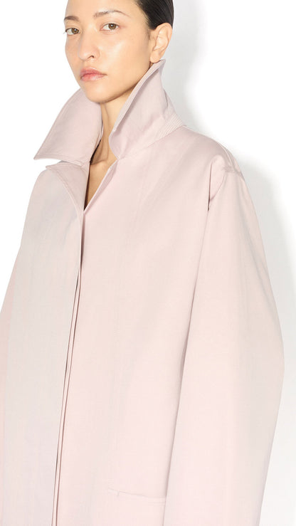 Alaïa A-Line Silk Cotton Coat