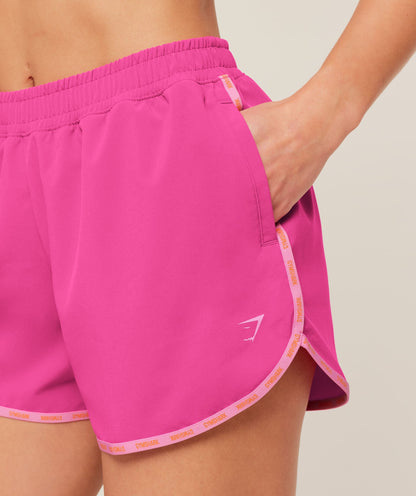Women's Gymshark Micro Logo Shorts Super-Set Pink