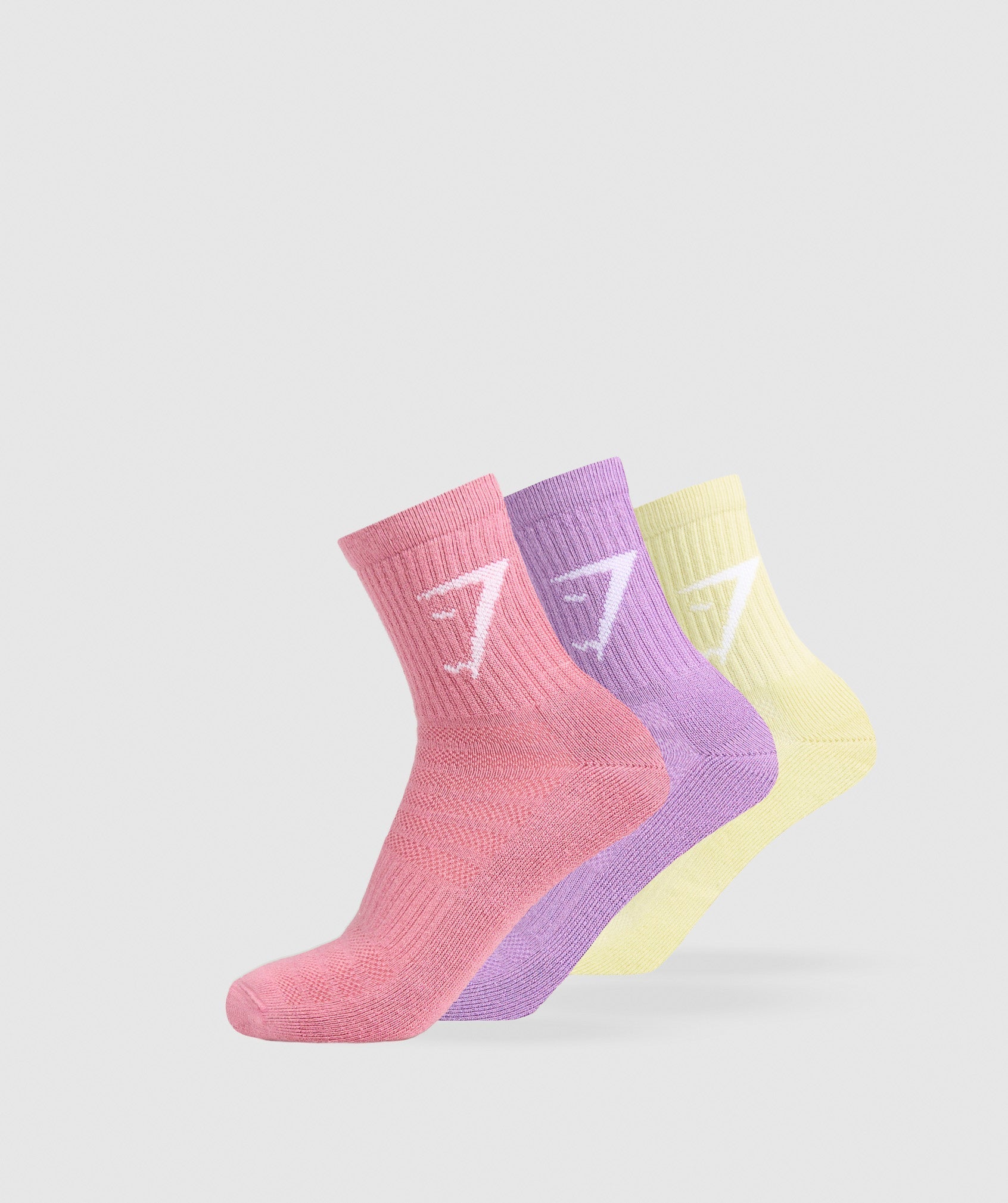 Gymshark Midi 3Pk Socks Active Purple
