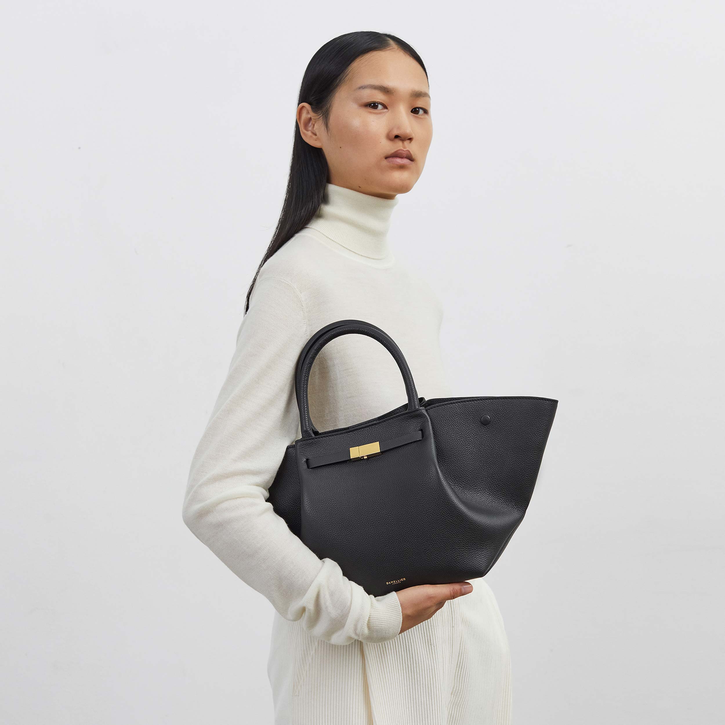 DeMellier The Midi New York deep olive suede & deep olive smooth