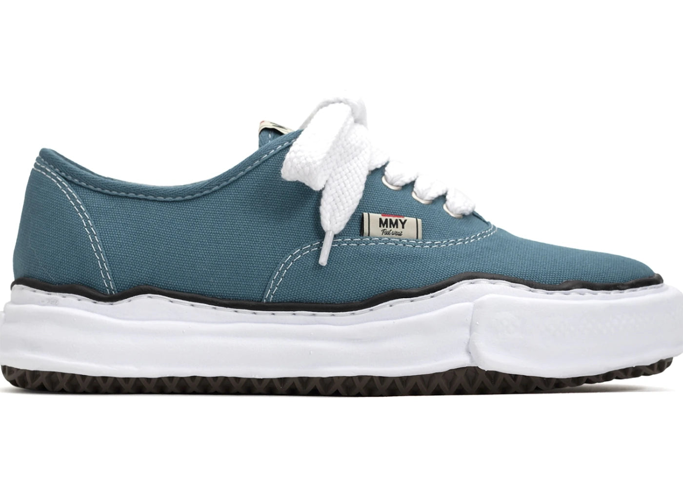 maison mihara yasuhiro baker og sole canvas low blue