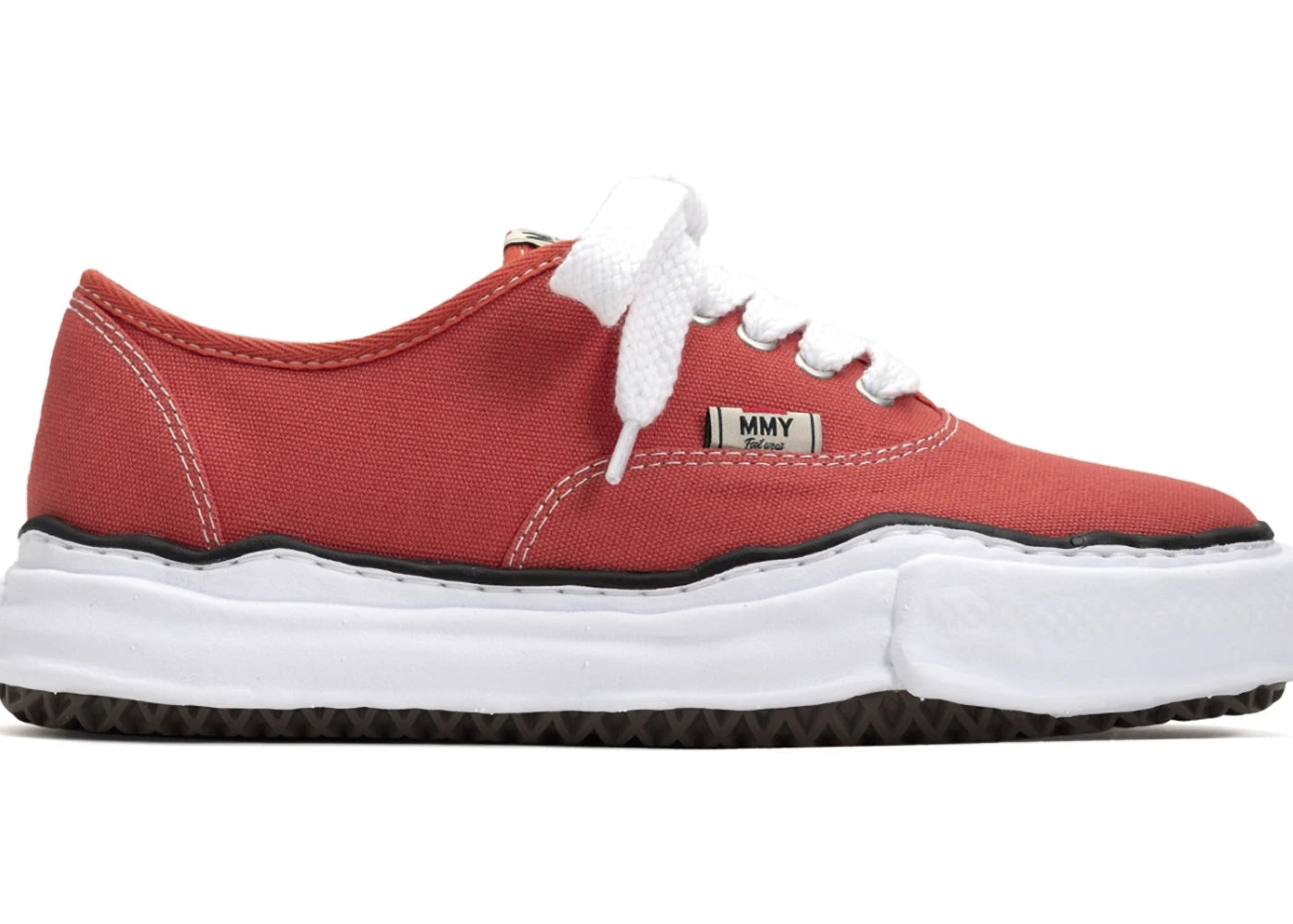 maison mihara yasuhiro baker og sole canvas low red