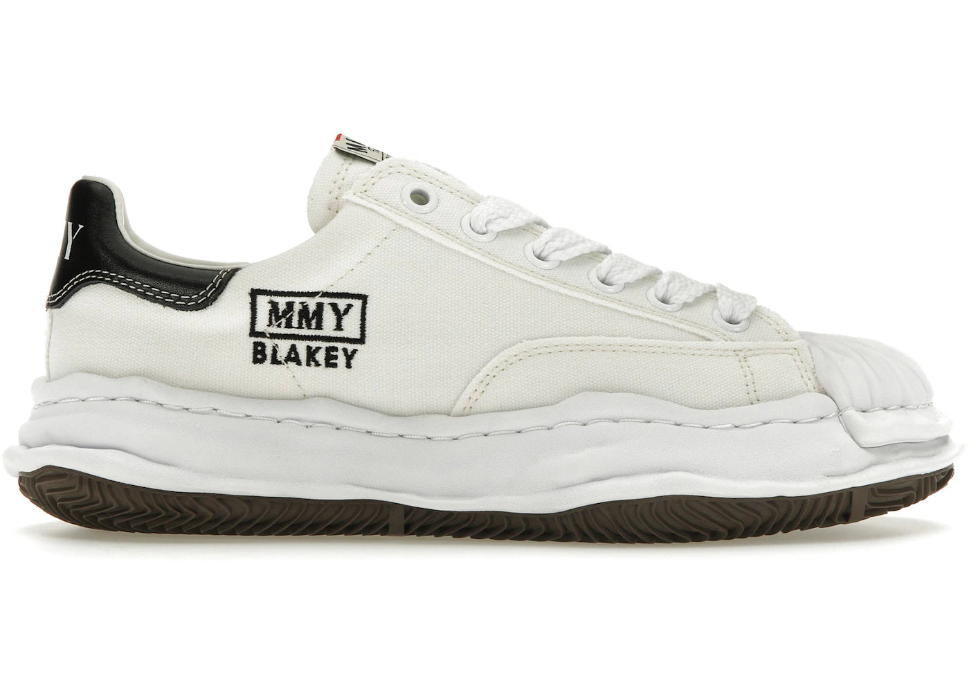 Maison Mihara Yasuhiro Blakey Og Sole Canvas Low White Black