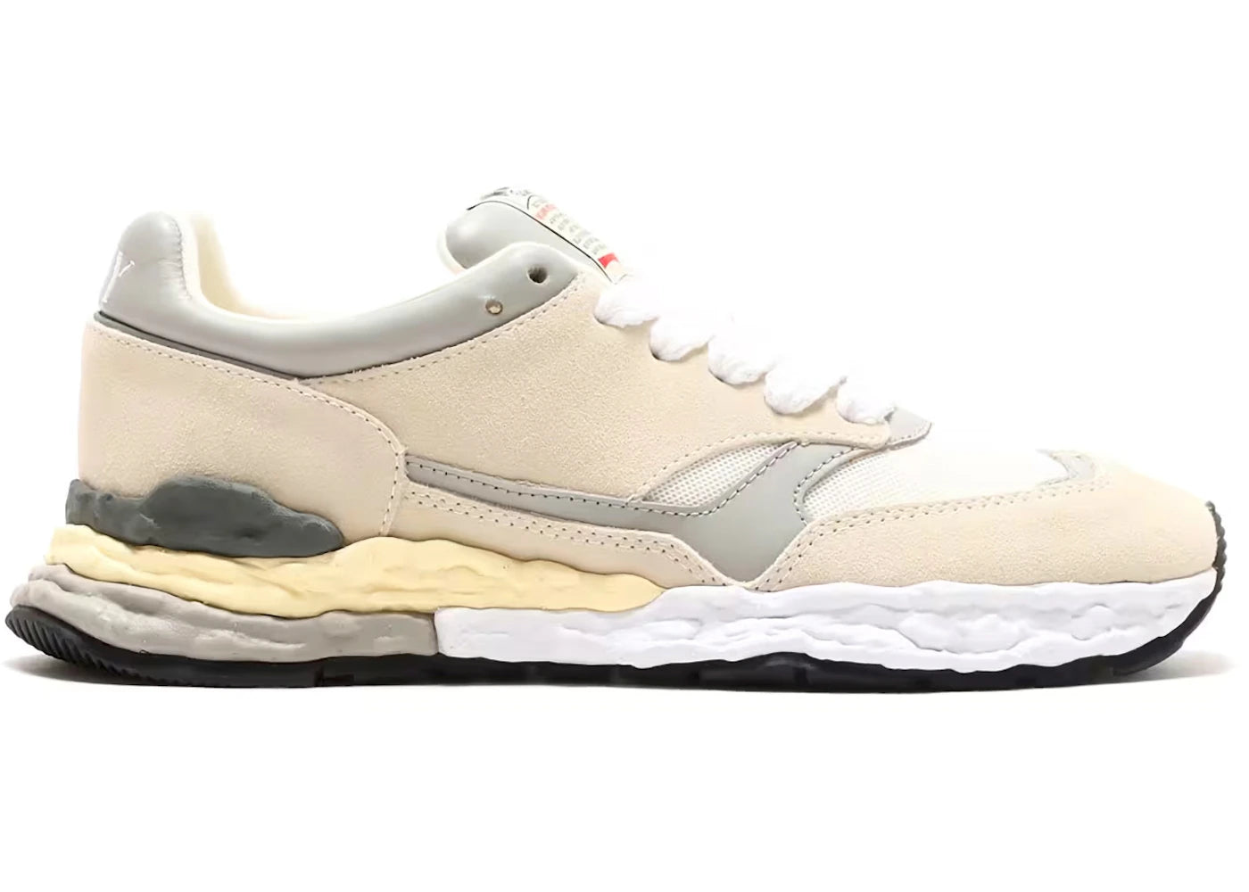 Maison Mihara Yasuhiro George Leather Low White Cream