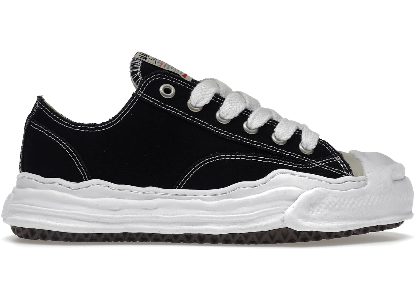 maison mihara yasuhiro hank og sole canvas low black